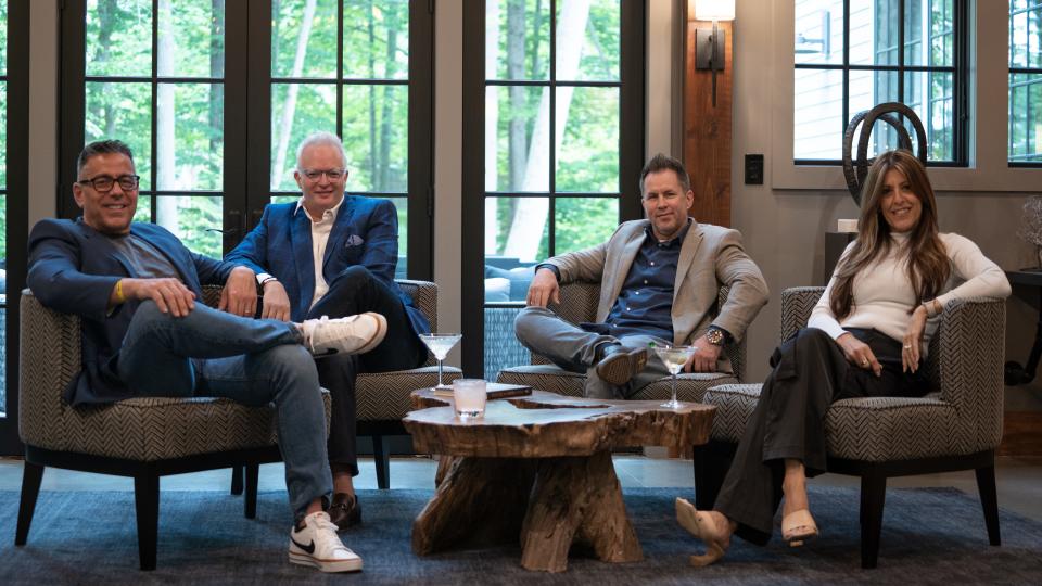 From left to right: Brick & Barn Group co-principals Joey Giordano, the firm's senior vice president, managing director and founding broker Scott Rome, vice president of sales Samuel Simpkin and vice president of operations Donna Simpkin.