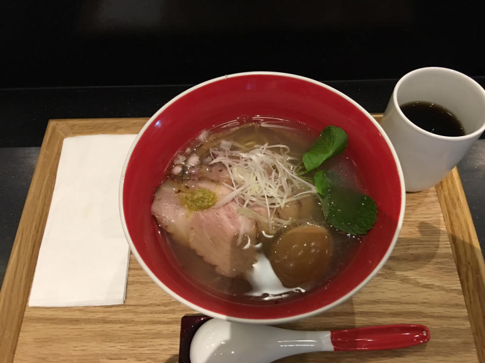Prices of both the shoyu ramen and shio ramen (above) range from $15 to $22.80. A third ramen dish with miso soup base will be introduced at a later stage.