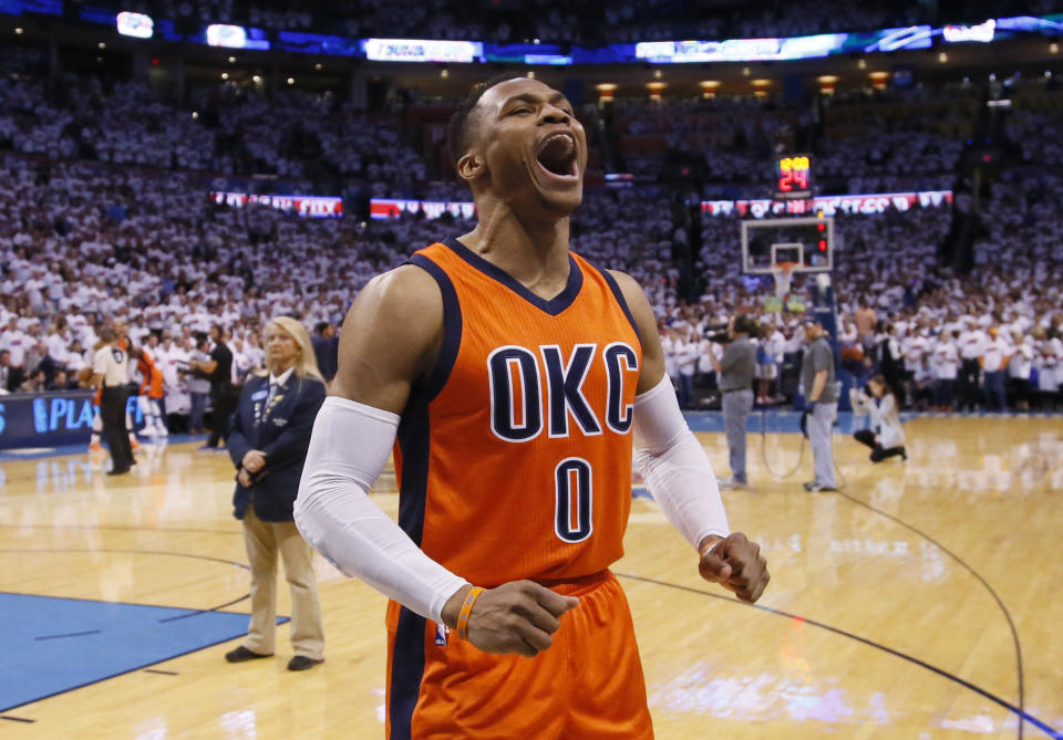 Russell Westbrook has yet to sign the $207 million extension offered by the Thunder. (AP)