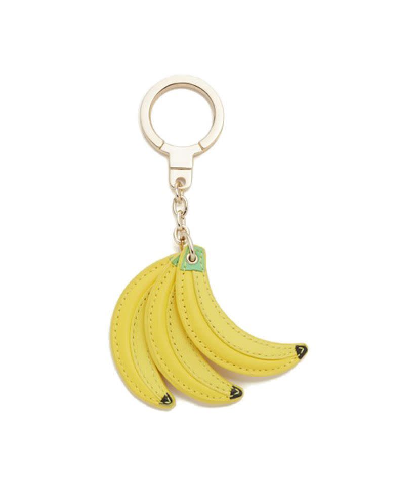 Porte-clés Banane en cuir « Kate Spade New York Leather Banana Key Chain »