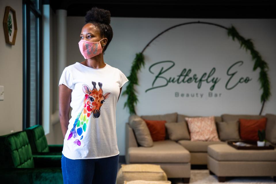 Nekita Sullivan, owner of Butterfly Eco Beauty Bar in Clemson, S.C., attended Clemson University in the '90s.