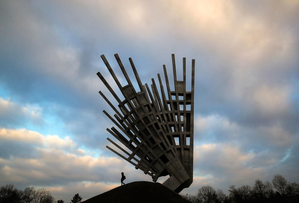 Monument to the anti-communist resistance in Bucharest, Romania