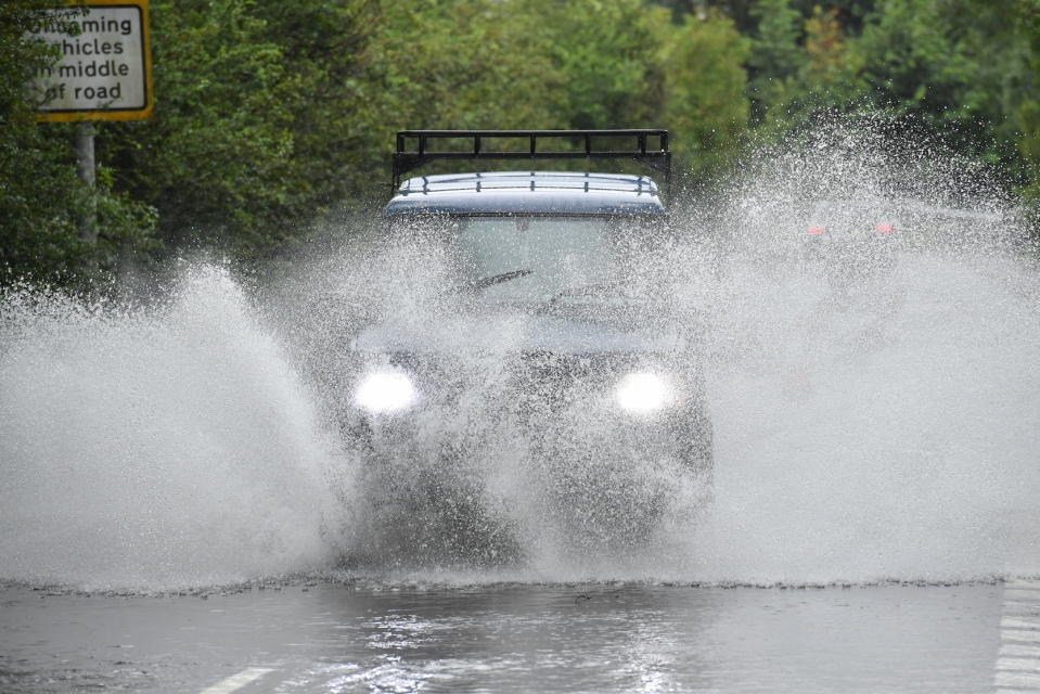 Heavy rain hits the UK