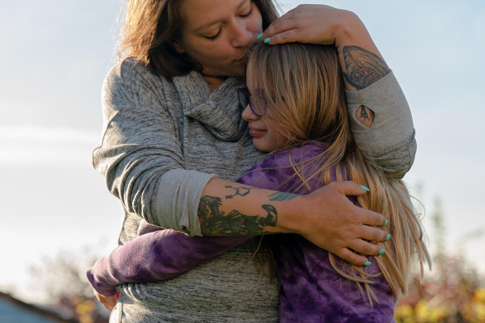 Jessye shares a moment with her daughter. (Photo: Jovelle Tamayo for HuffPost)