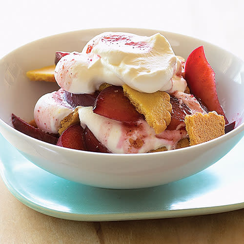 Plum and Wine Trifles