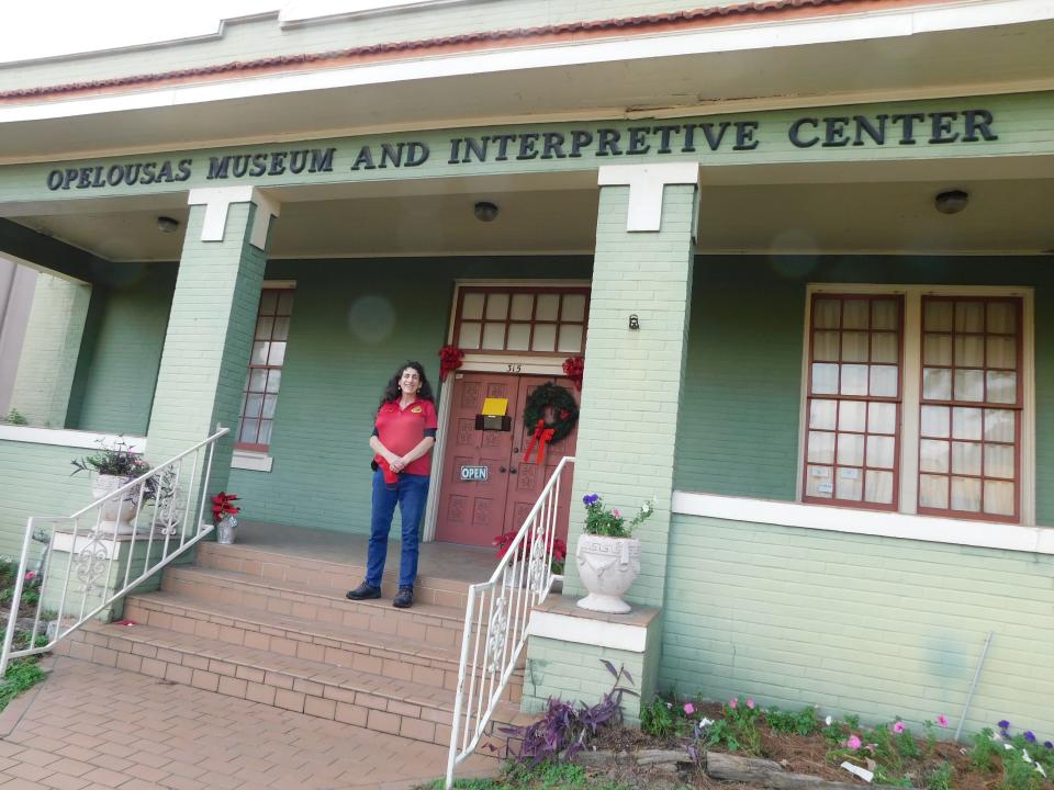 Director Patrice Melnick stands outside the  in downtown. The museum reopened recently after being closed for 18 months due to the ongoing COVID-19 pandemic.