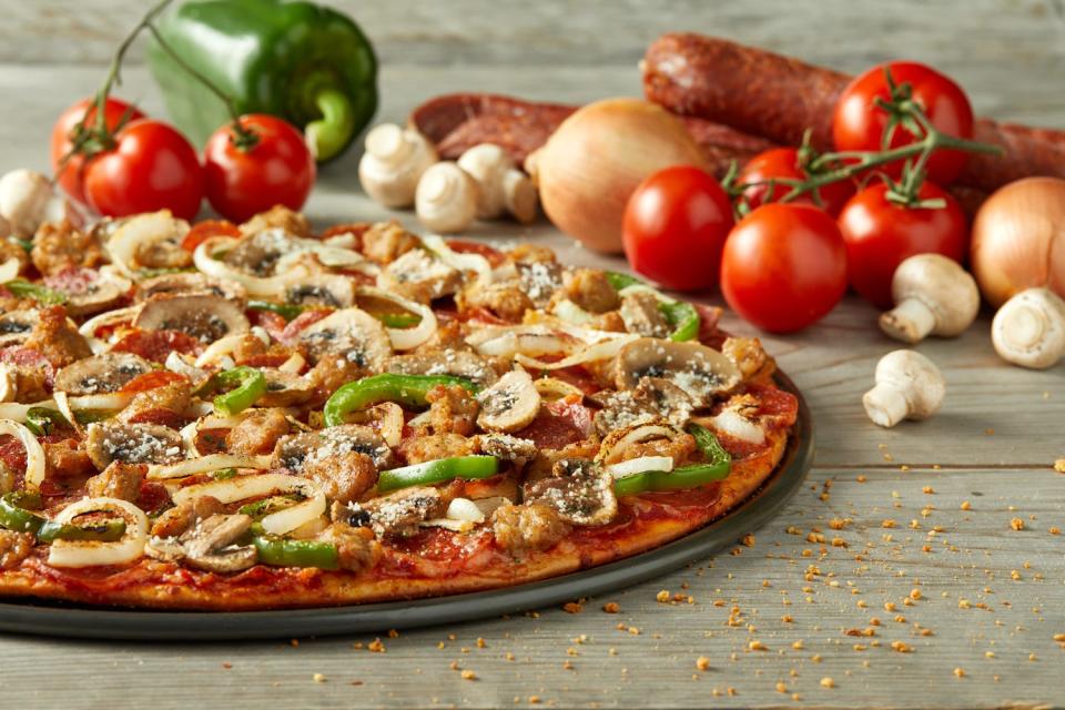 "The Works" is one of several signature pizzas offered by Donatos, which opened its second Jacksonville-area restaurant this week.