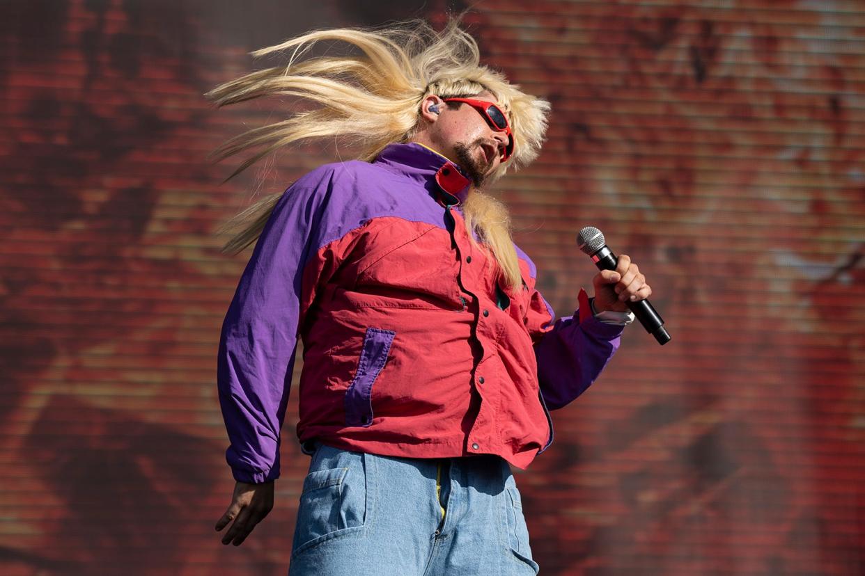 Oliver Tree performs on the American Express stage during day three of weekend two of Austin City Limits Music Festival on Sunday, Oct. 16, 2022. 