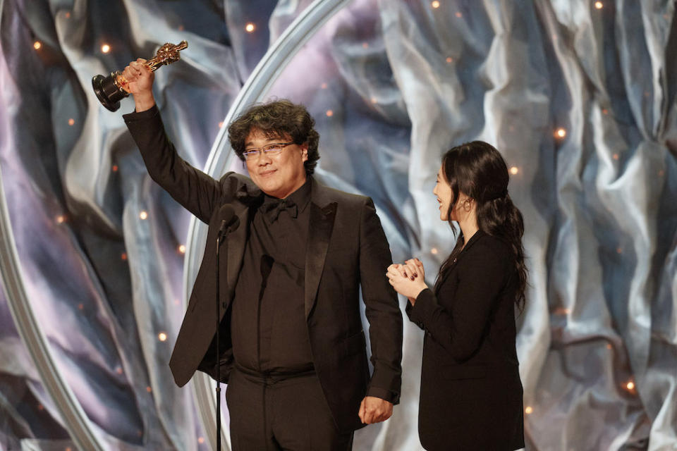 Bong Joon Ho wins Best Director at the 2020 Academy Awards - Credit: ABC / CRAIG SJODIN