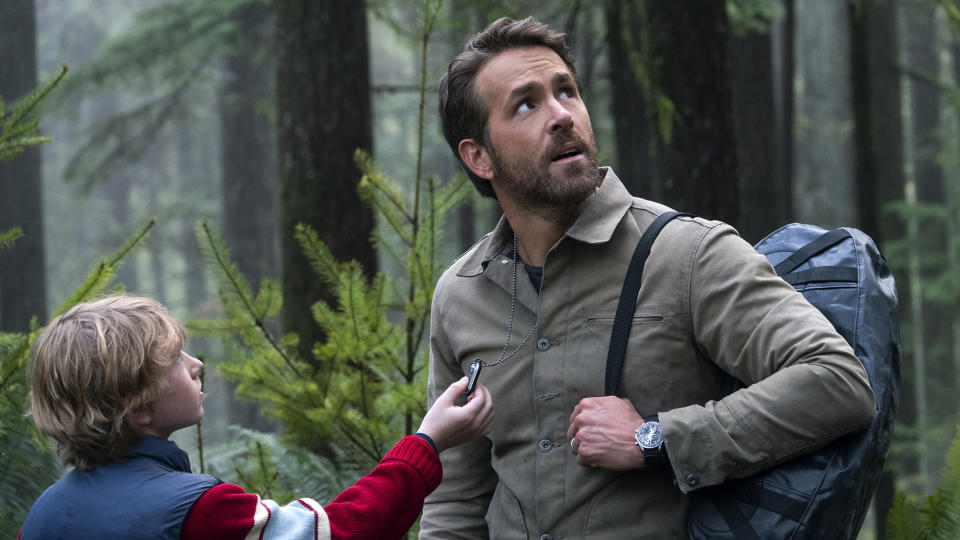 Ryan Reynolds and Walker Scobell in The Adam Project