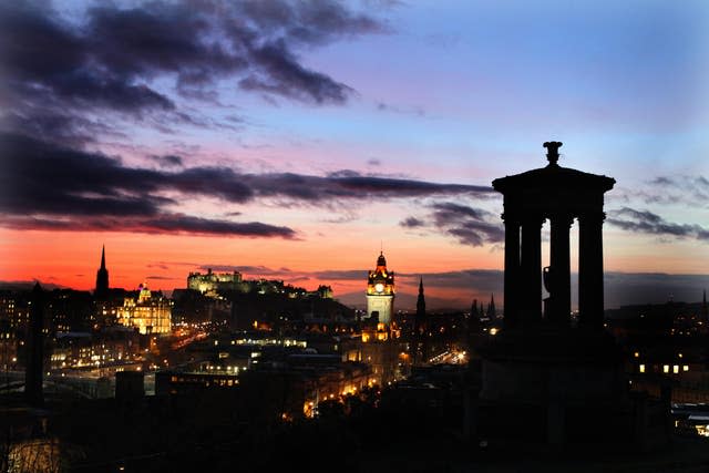 Edinburgh sunset