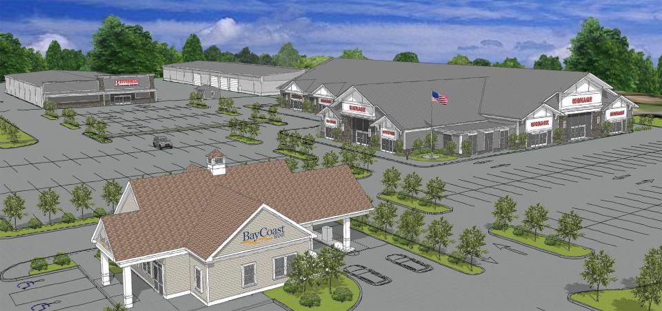 This rendering shows the redevelopment at the former Benny's store at 1400 West Main Road in Middletown.