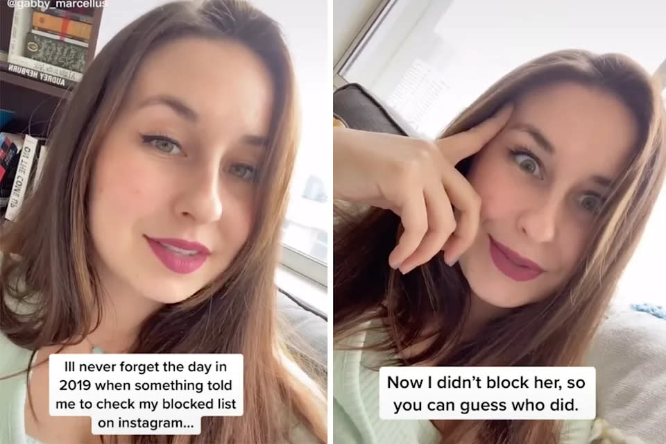 Gabby erzählte bei TikTok, wie sie herausfand, dass ihr Freund und damaliger Verlobter sie betrog. Foto: TikTok
