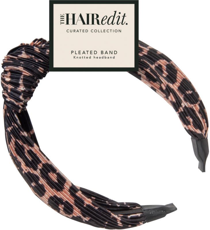 3) Leopard Pleated Band Headband