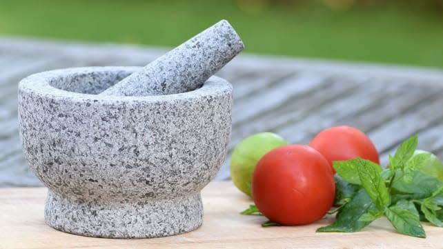 We're obsessed with this mortar and pestle, and you will be, too.