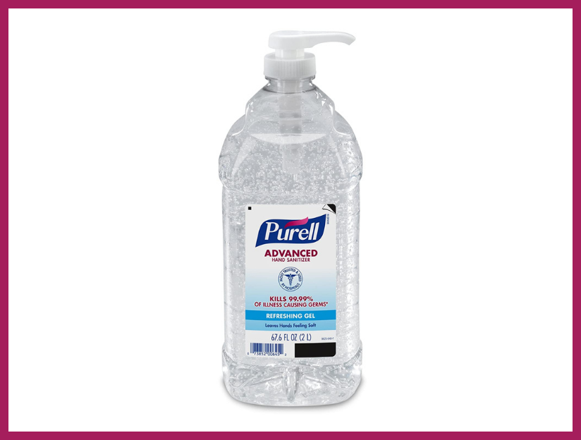 Purell Advanced Hand Sanitizer Refreshing Gel, Clean Scent, two-liter pump bottle. (Photo: Amazon)