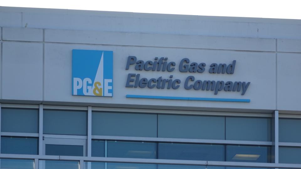 Logo saying Pacific Gas and Electric Company.