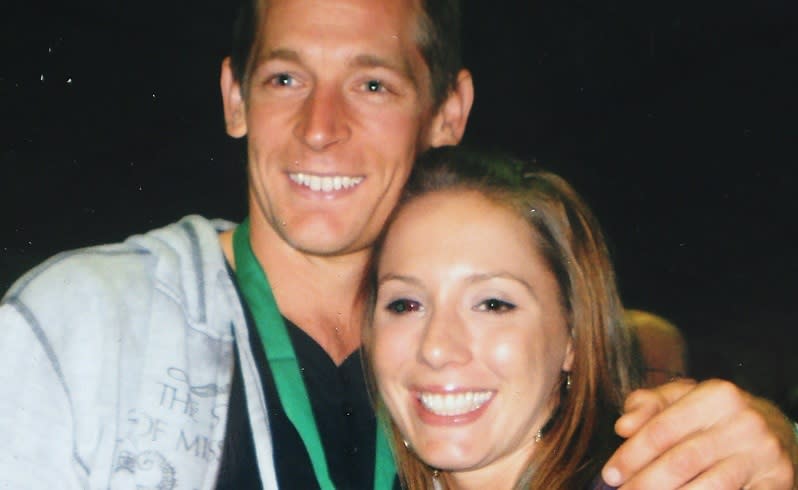 WA triathlete Brynt McSwain with girlfriend Katey Gibb. He was killed by a drink driver in October last year. Picture: Bill Hatto /The West Australian