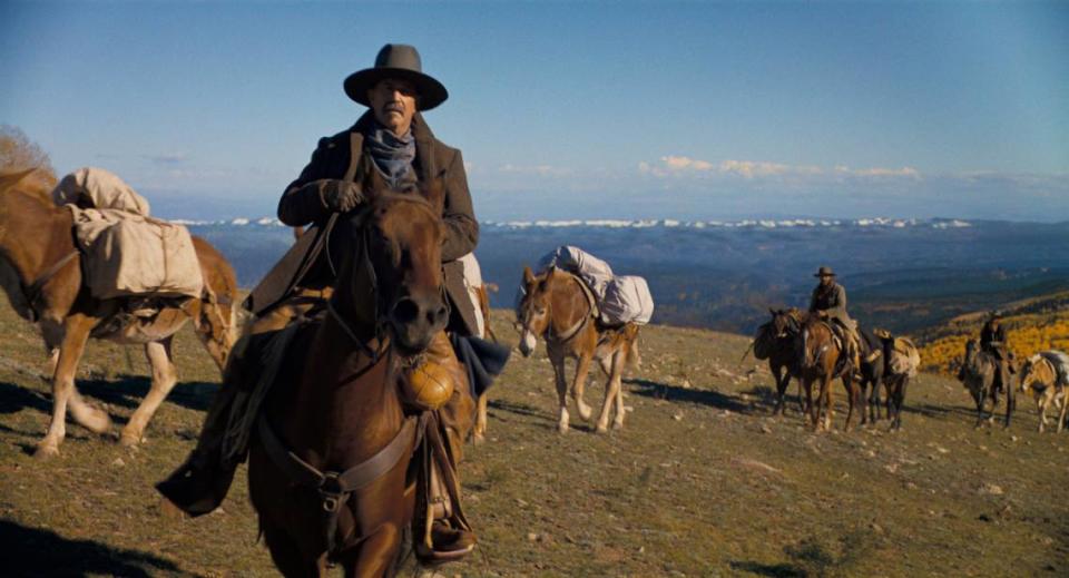 Kevin Costner wrote, directed, produced and stars in the new four-part movie, “Horizon: An American Saga,” a Western which is scheduled for release this summer.