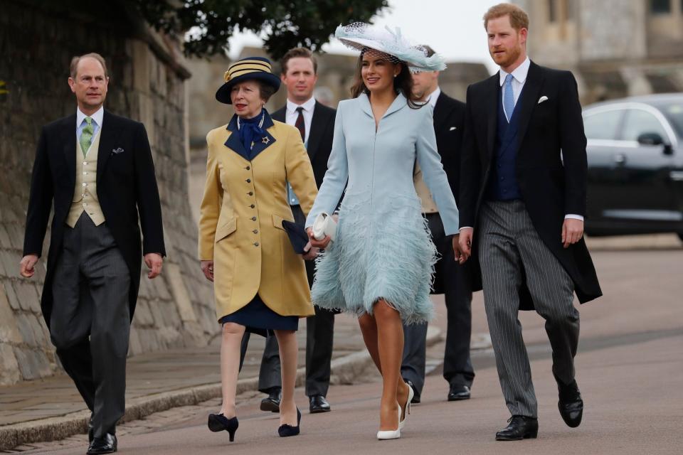 New father Prince Harry joins the Queen to celebrate Lady Gabriella Windsor's wedding