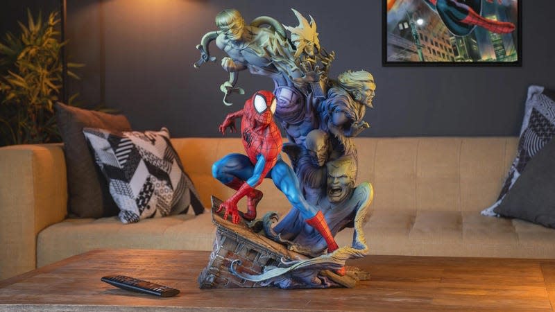 “Honey, I think I found the perfect piece for the center of the coffee table. No, it’s not distracting.” - Image: Sideshow/Marvel