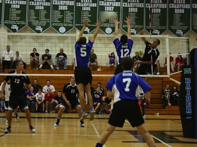 The Spanish River boys volleyball team in action — BeRecruited