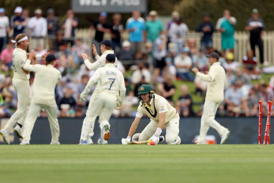 Marnus Labuschagne after being bowled by Stuart Broad (Getty Images)