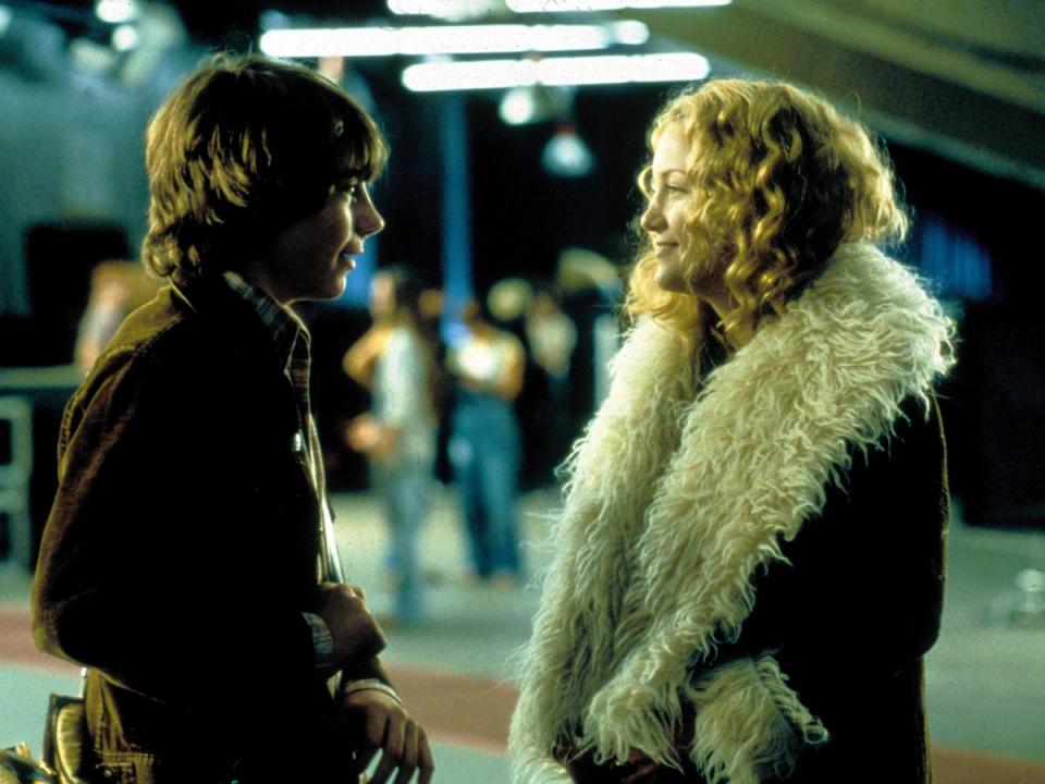 Hudson alongside Patrick Fugit in ‘Almost Famous’ (Shutterstock)