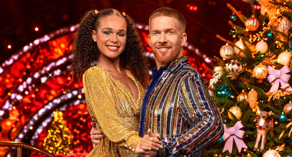 Tillie Amartey and Neil Jones - Strictly Come Dancing Christmas Special. (BBC)