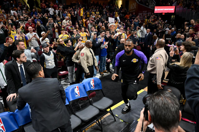 LeBron James got a standing ovation from Heat fans during video