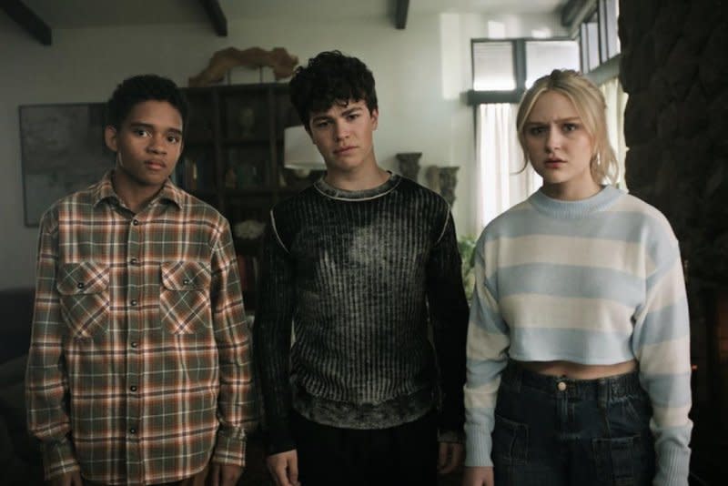 Left to right, Bjorgvin Arnarson, Zackary Arthur and Alyvia Alyn Lind return in "Chucky" Season 3. Photo courtesy of SYFY