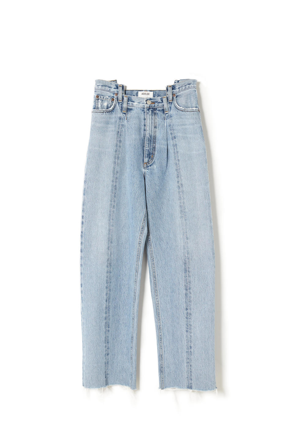 Agolde’s Pieced Angled Jean, made with 100 percent organic cotton.