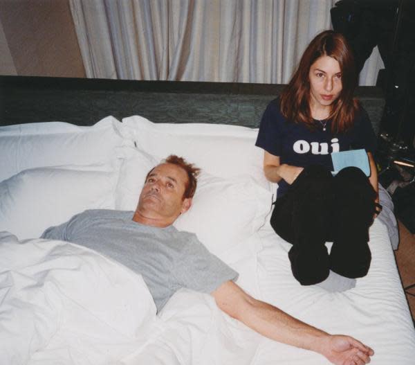 Sofia Coppola y Bill Murray en el set de Perdidos en Tokio (Fuente: Cinephilia & Beyond)