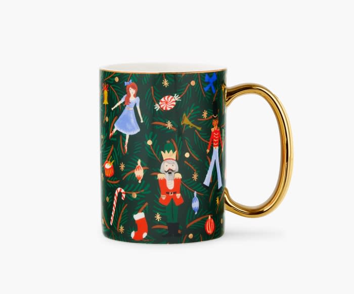 <p><a href="https://go.redirectingat.com?id=74968X1596630&url=https%3A%2F%2Friflepaperco.com%2Fevergreen-nutcracker-porcelain-mug&sref=https%3A%2F%2Fwww.thepioneerwoman.com%2Fholidays-celebrations%2Fg41615916%2Fchristmas-mugs%2F" rel="nofollow noopener" target="_blank" data-ylk="slk:Shop Now;elm:context_link;itc:0;sec:content-canvas" class="link ">Shop Now</a></p><p>Nutcracker Porcelain Mug</p><p>riflepaperco.com</p><p>$15.40</p><span class="copyright">Rifle Paper Co.</span>