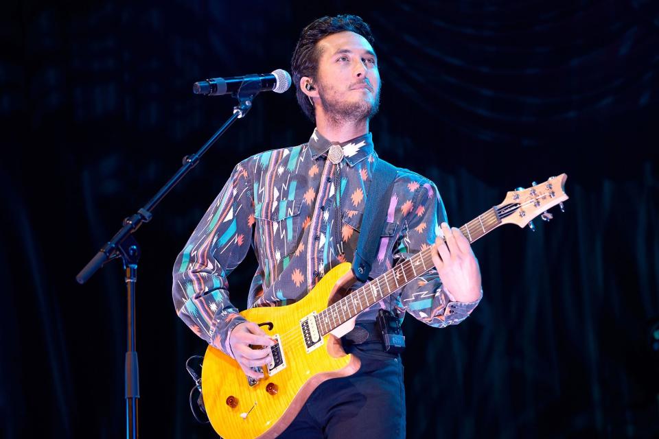 Singer/songwriter Laine Hardy performs at Brooklyn Bowl Nashville on July 14, 2021 in Nashville, Tennessee.