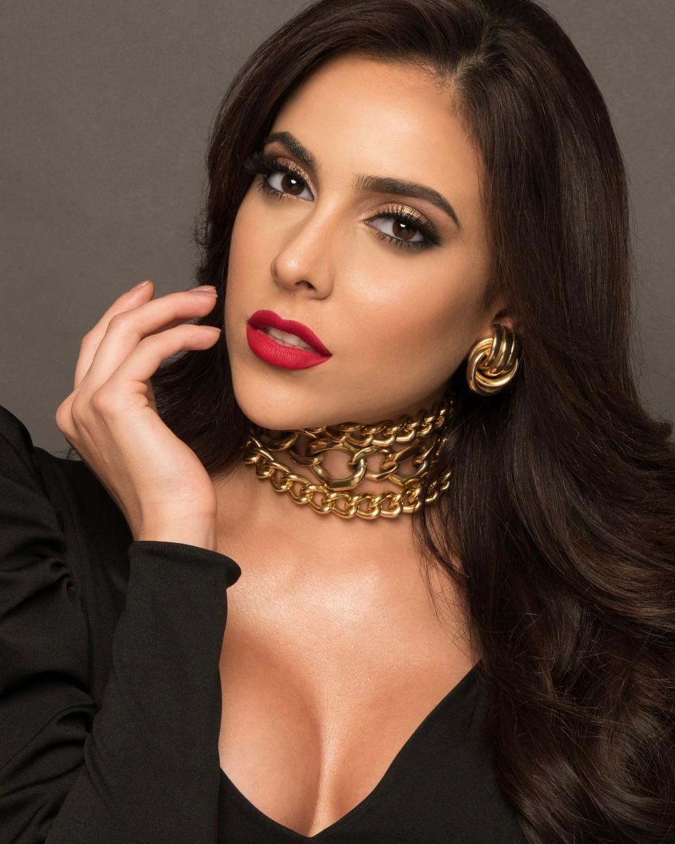 A headshot of Miss Venezuela 2021.