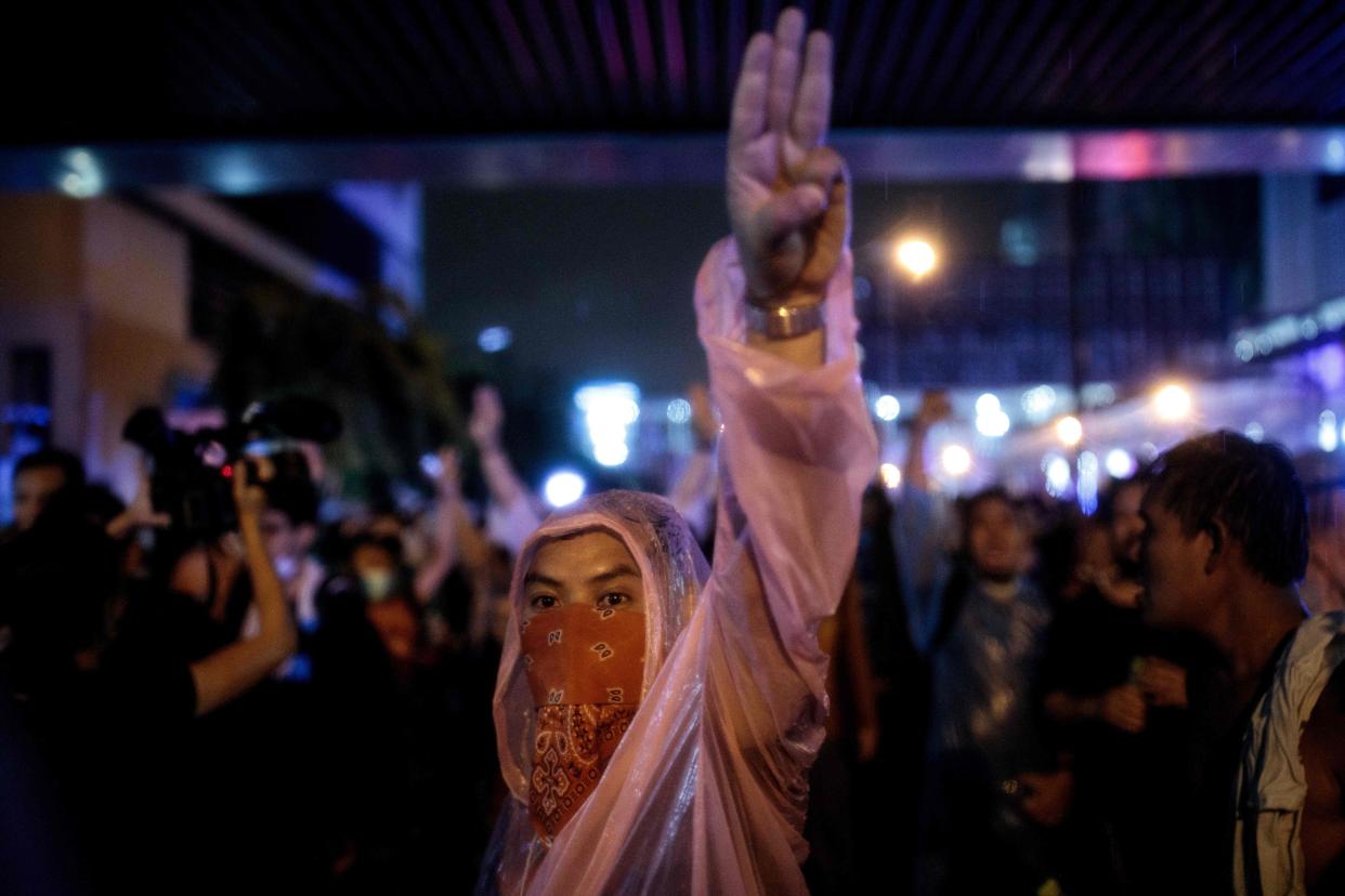  (Student-led protests in Thailand against the country's government and monarchy have been taking place since July (AFP via Getty Images))