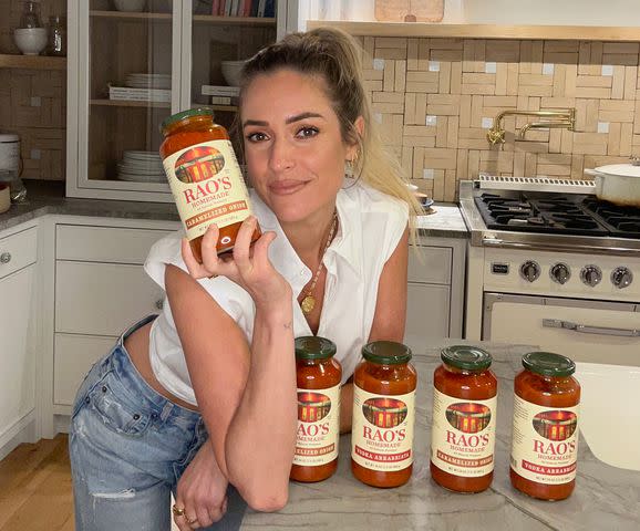 <p>Kristin Cavallari and Rao's Homemade</p>