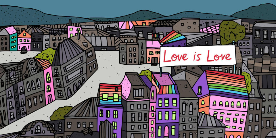Jag Nagra created this illustration for HuffPost in honor of Pride Month. (Photo: Jag Nagra)
