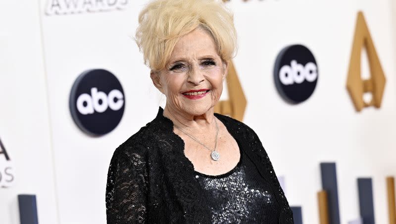 Brenda Lee arrives at the 57th Annual CMA Awards on Wednesday, Nov. 8, 2023, at the Bridgestone Arena in Nashville, Tennessee. Lee recently celebrated a two-week run at No. 1 on Billboard’s Hot 100 with “Rockin’ Around the Christmas Tree.” 