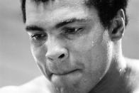 Muhammad Ali trains at his retreat in Owigsburg, Pennsylvania, August 27, 1974 for his fight against George Foreman in Zaire. Action Images / MSI/File Photo