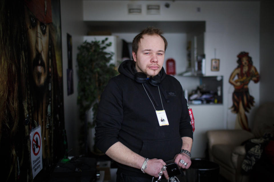 Thomas says his apartment is his sanctuary. (Photo: Ella Kiviniemi for HuffPost)