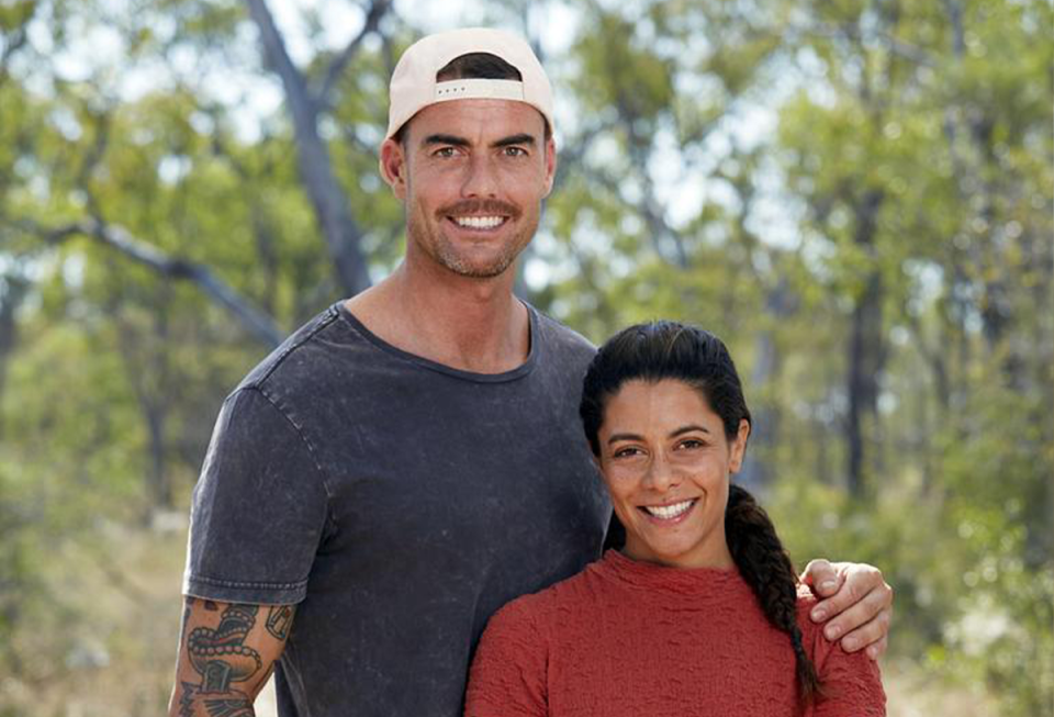 Australian Survivor's Ben Watson and Shayelle Lajoie.