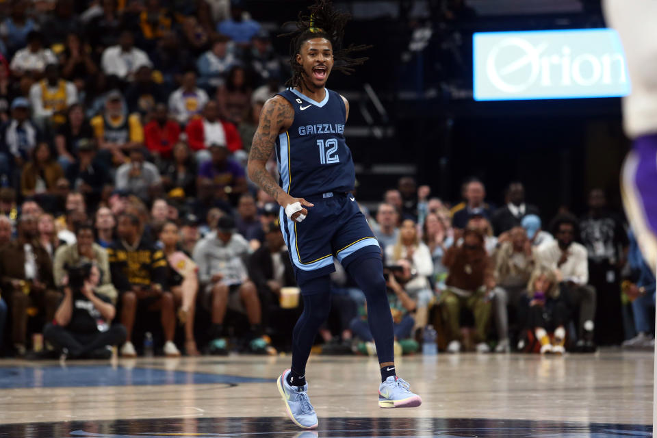 Ja Morant打得腦不腦衝，將直接決定曼非斯灰熊的命運。（Petre Thomas-USA TODAY Sports）