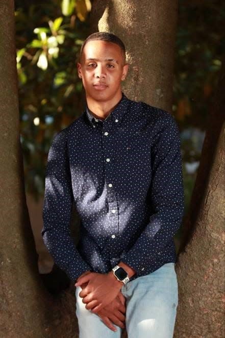 FILE - This photo of Tyrique Robinson was provided in 2020 when he was named a Bank of America Student Leader. Robinson died by suicide at age 20 on Tuesday, Nov. 15.