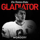 This image released by Wondery shows cover art for "Gladiator: Aaron Hernandez and Football Inc.", named one of the top ten podcasts by the Associated Press. (Wondery via AP)