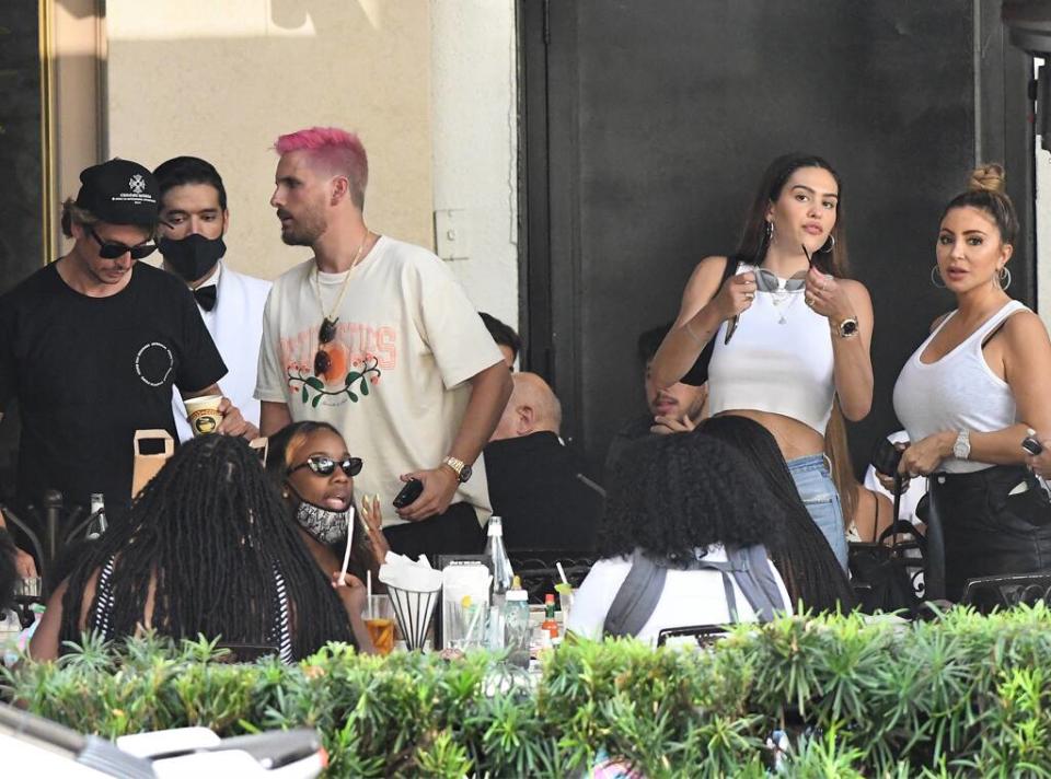 Scott Disick, Larsa Pippen, Amelia Hamlin, Jonathan Cheban, Foodgod