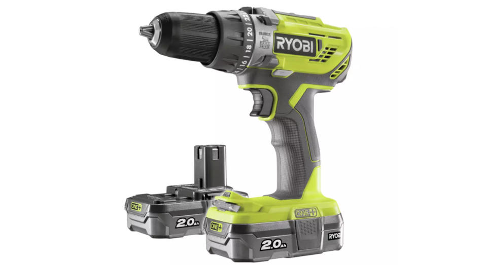 Ryobi ONE+ 2Ah Cordless Combi Drill with 2 Batteries