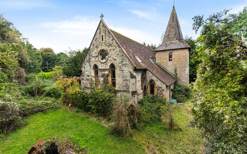 The former St Laurence Church in Allington, Kent, was turned into residential accommodation in 1983 - Jim Hardy/Wessex News