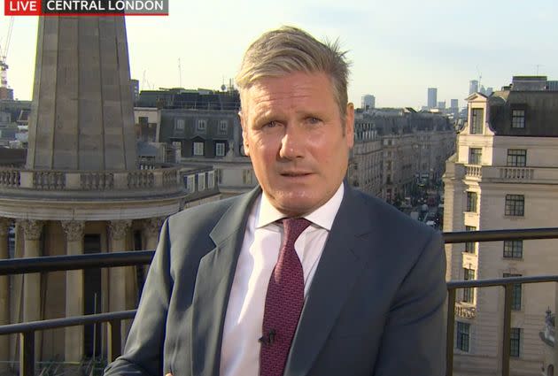 Keir Starmer defended his decision to go on holiday this month (Photo: BBC Breakfast)